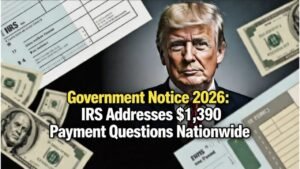 Government Notice 2026: IRS Addresses $1,390 Payment Questions Nationwide